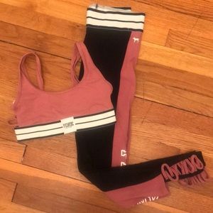 PINK workout set / sports bra and leggings